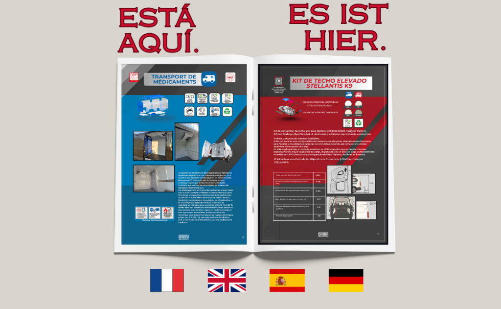 Inside pages of the BRBNI ABS Components catalogue showing product applications and technical data