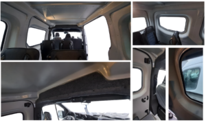 Interni Renault Master trasporto persone con rivestimento BRBNI ABS Components EasyFix 